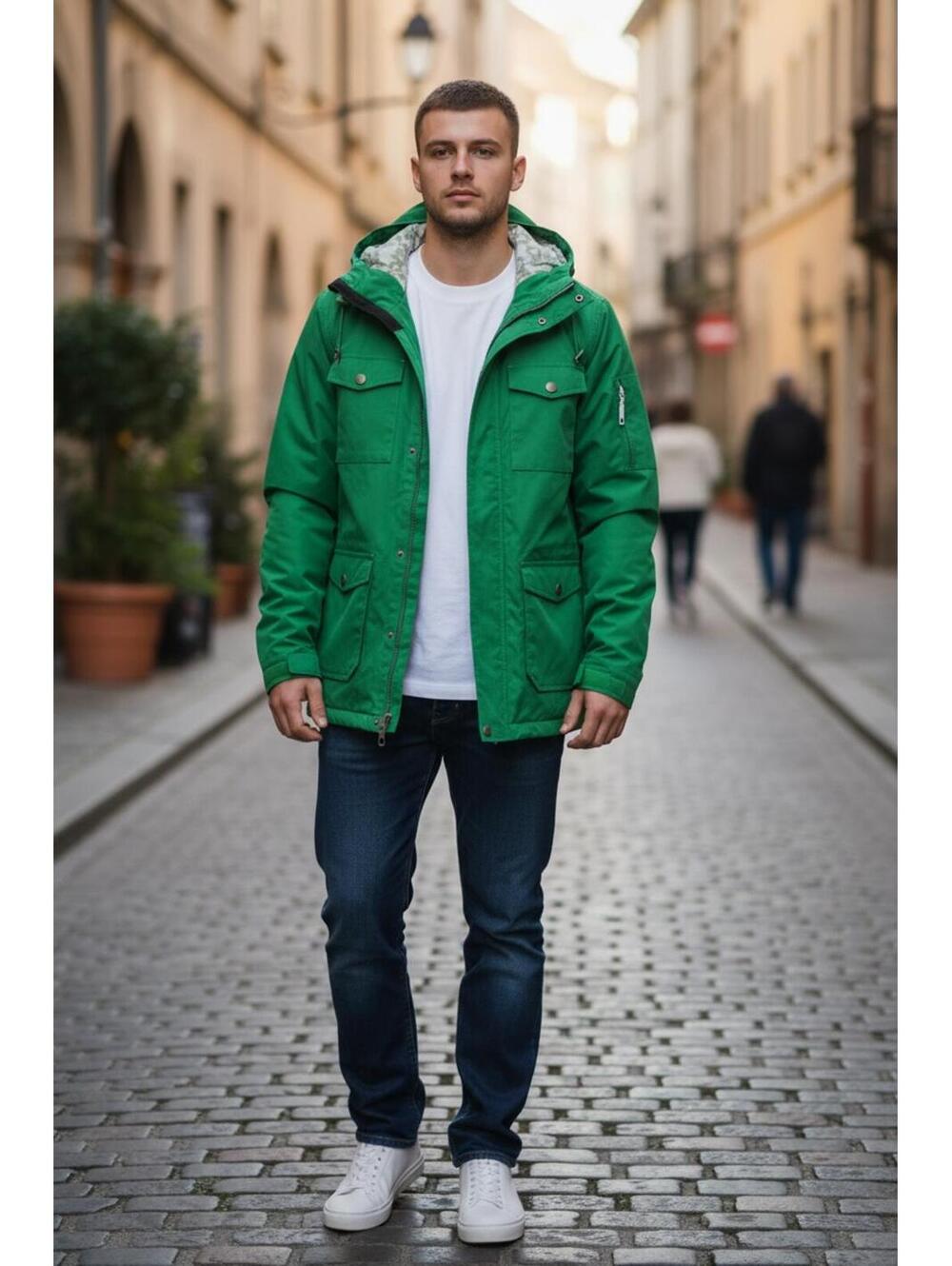 VINTAGE! Special Blend Green Hooded Jacket